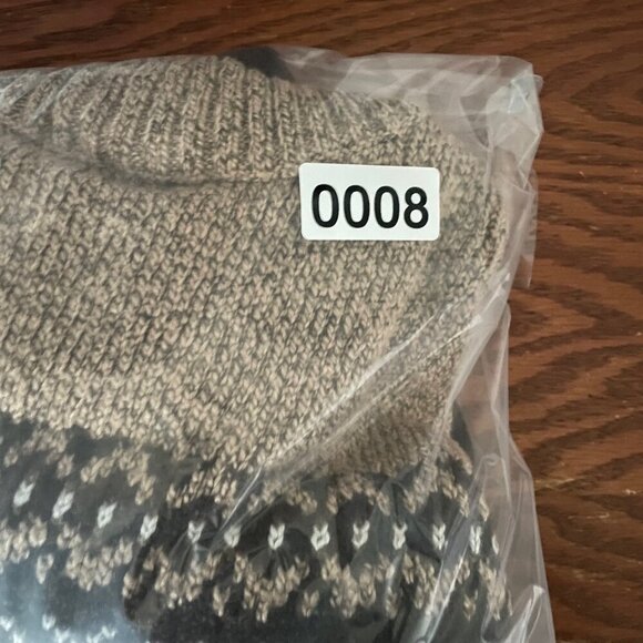 Vintage Sweater Womens Large Snowflake Turtleneck Brown Carolyn Taylor Knitted - Picture 8 of 8